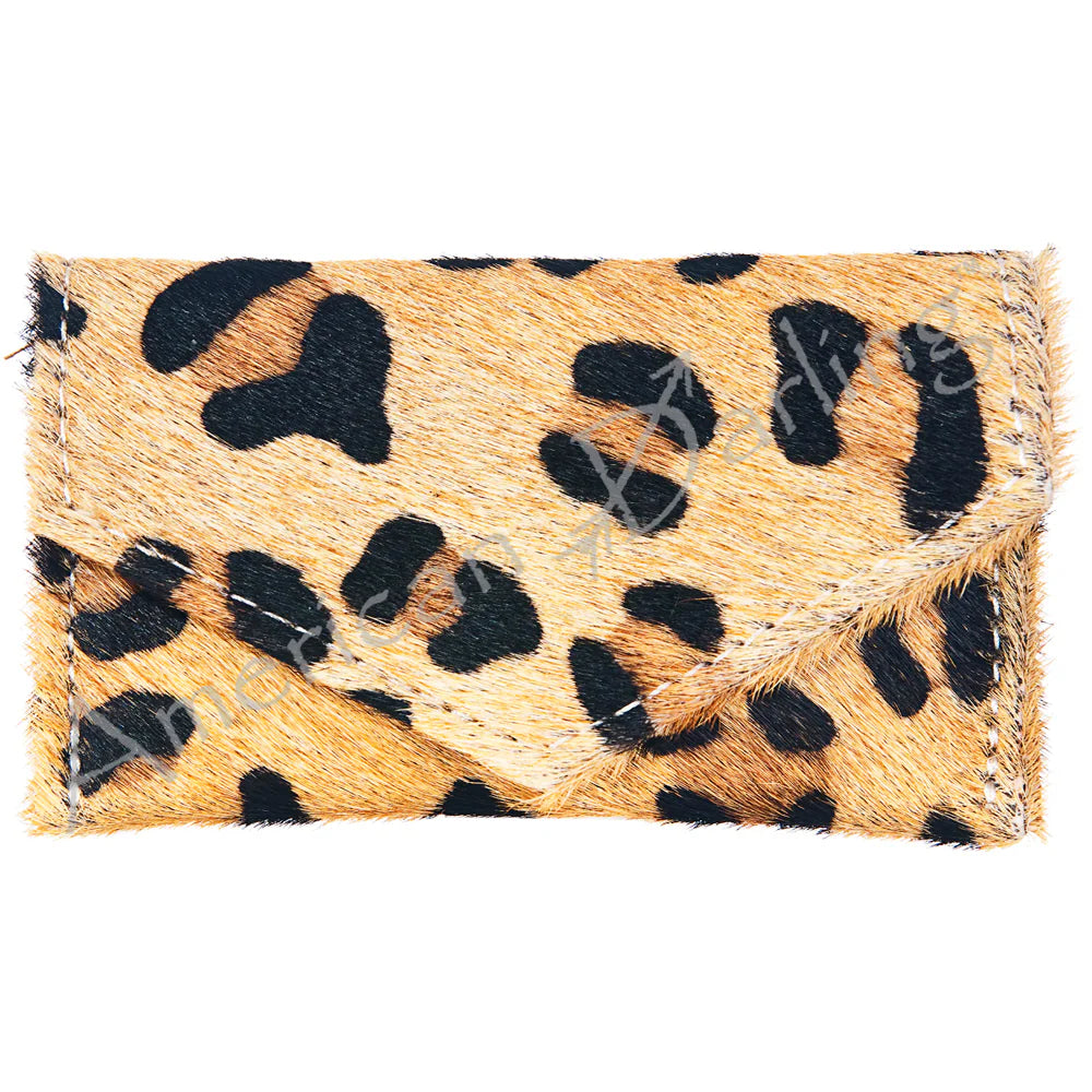 American Darling Genuine Hair-On Leather Coin Purse
