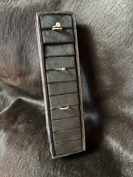 Tooled Leather Ring Holder