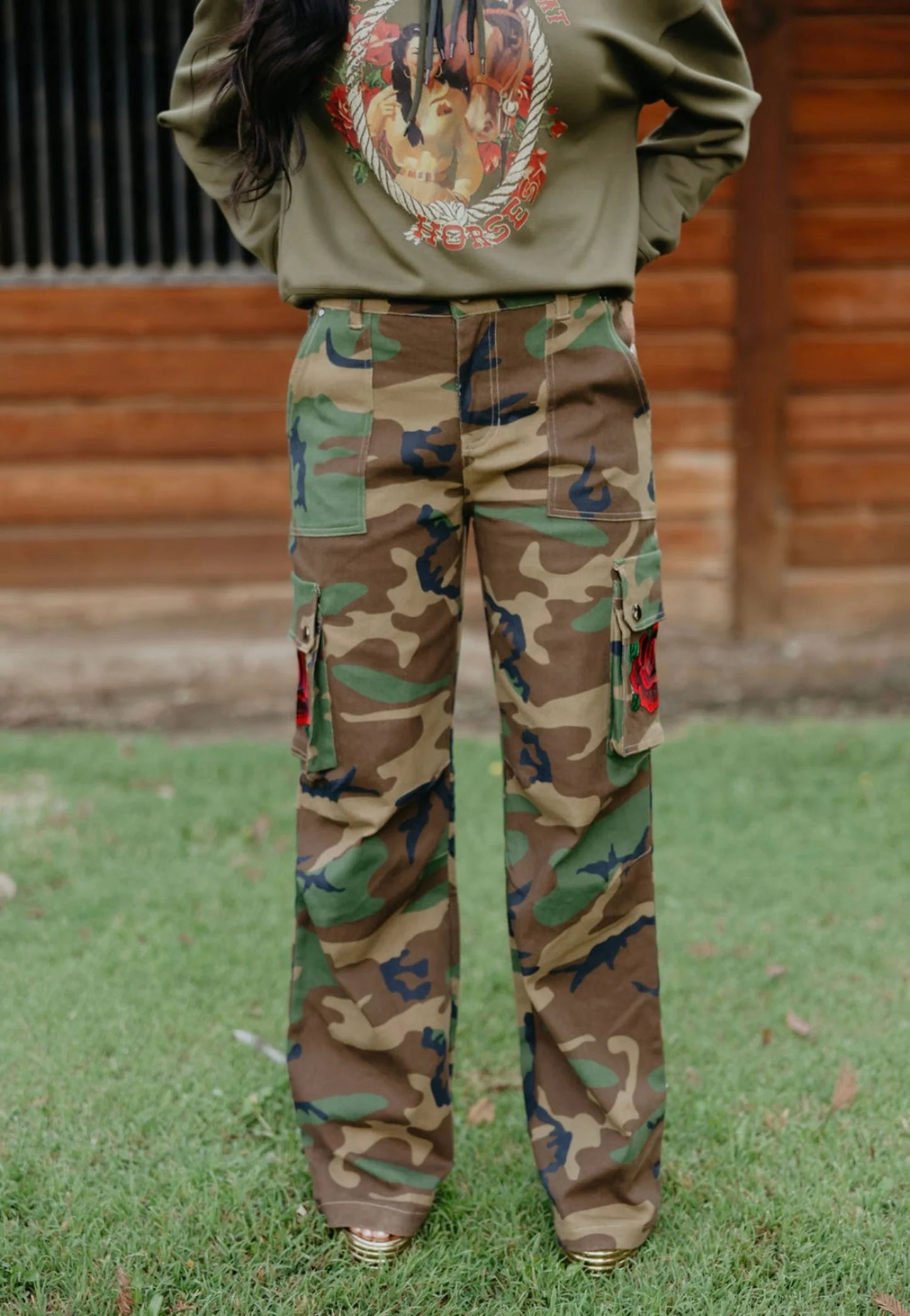 Rodeo Quincy Heavenly  Rose Camo Pant