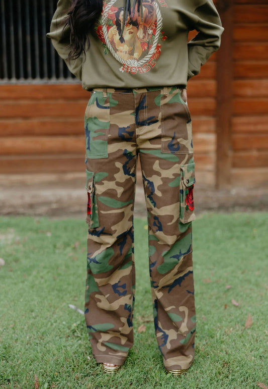 Rodeo Quincy Heavenly  Rose Camo Pant