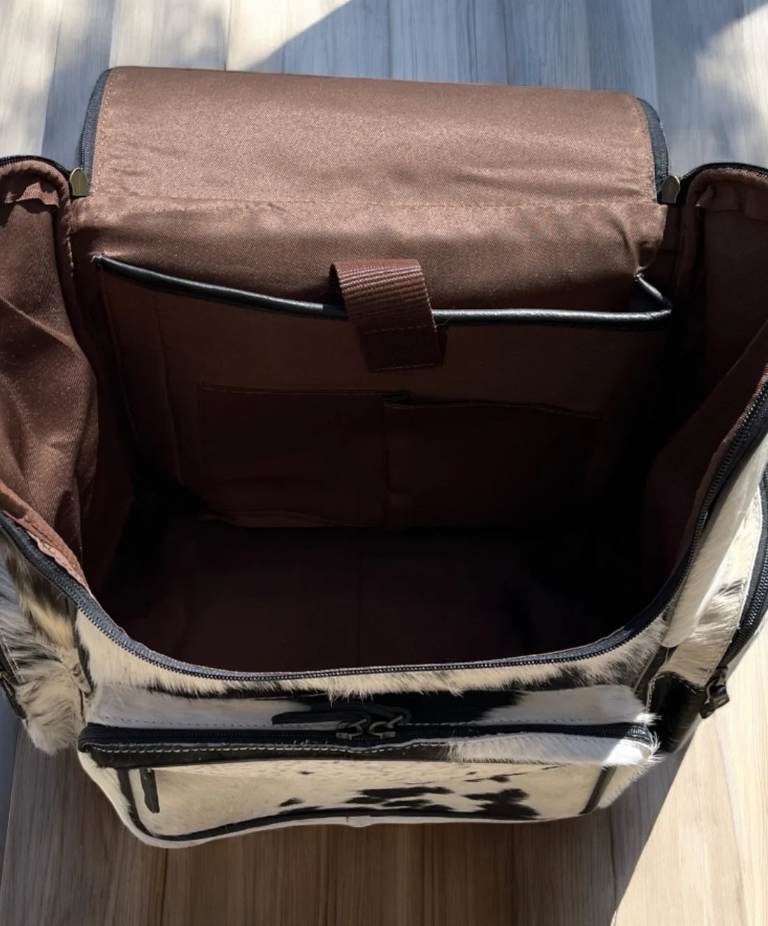 Cowhide & Tooled Leather Backpack
