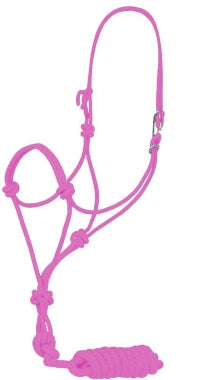 Rugged Ride Rope Halter with Easy-On Buckle with Removable Lead