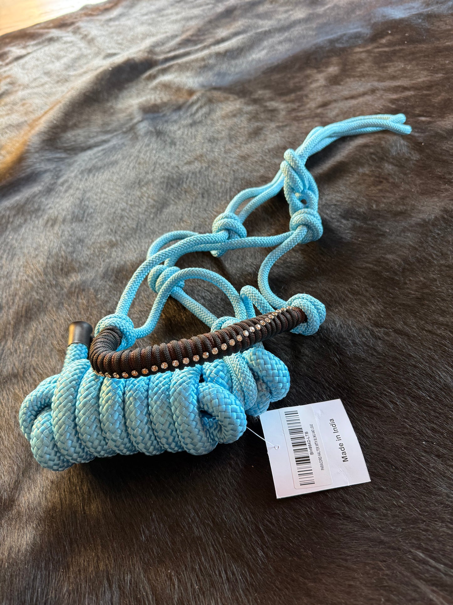 Rugged Ride Paracord Halter With Bling And Matching 6 foot Lead