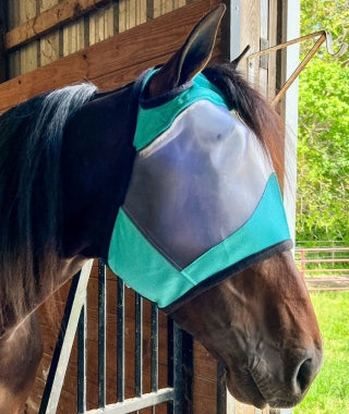 Rugged Ride Fine Mesh Two Tone Fly Mask